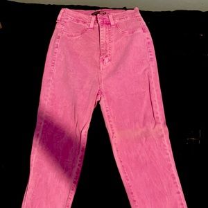 Pink/purple neon jeans